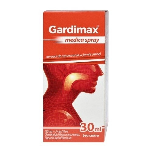 GARDIMAX MEDICA SPRAY aerozol do jamy ustnej 30 ml