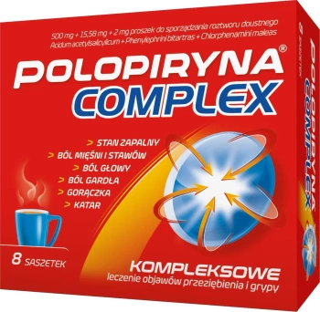 POLOPIRYNA COMPLEX,  8 saszetek