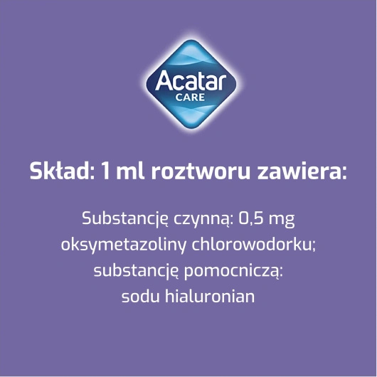Acatar Care aerozol do nosa roztwór 0,5mg/ml x 15ml