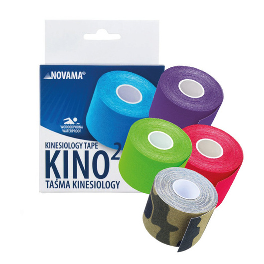 Taśma kinezjologiczna NOVAMA KINO2 5cmx5m, FIOLETOWA 