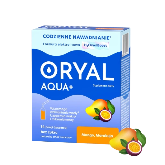 Oryal Aqua+ Mango-Marakuja, 14 saszetek