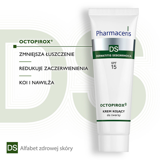 Pharmaceris DS Octopirox® Kojący krem do twarzy SPF 15, 30 ml