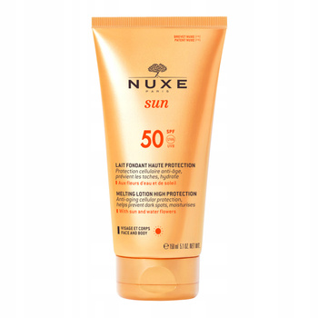 NUXE SUN Mleczko do twarzy i ciała SPF50, 150ml