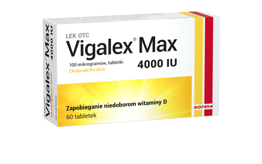 Vigalex Max 4 000 I.U., 60 tabletek