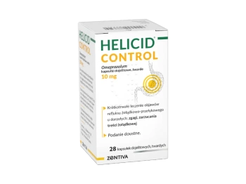 Helicid Control kapsułki dojelitowe, 10mg, 28 sztuk