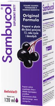 SAMBUCOL ORIGINAL FORMULA płyn 120 ml