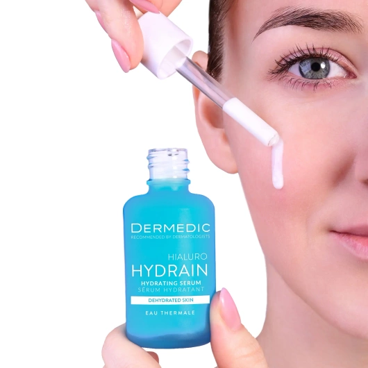 Dermedic Hydrain Serum nawadniające twarz, szyję i dekolt, 30 ml