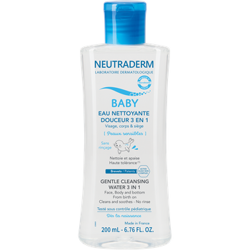 Neutraderm Baby  Łagodna Woda Myjąca 3w1, 200ml