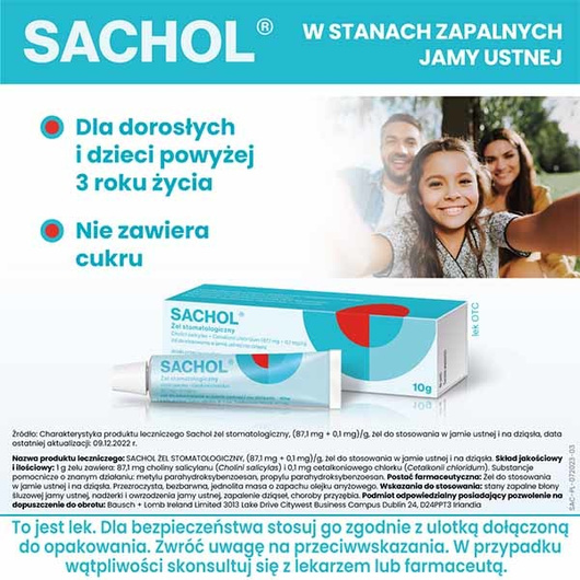 Sachol Żel stomatologiczny, 10 g