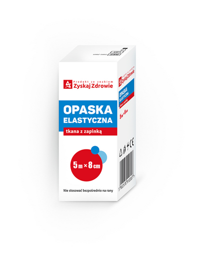 OPASKA ELASTYCZNA TKANA 5 m x 8 cm ZYSKAJ ZDROWIE - 1 sztuka