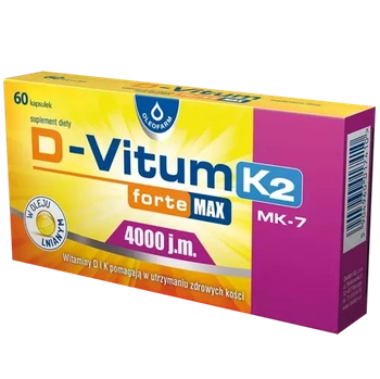 D-Vitum Forte Max 4000 j.m. K2, kapsułki 60 sztuk