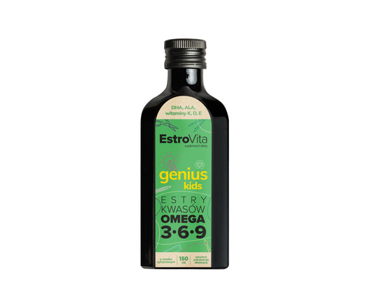 Estrovita Genius Kids Smak cytrynowy, 150 ml