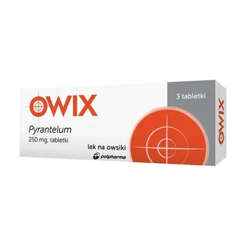 Pyrantelum OWIX 250mg, 3 tabletki