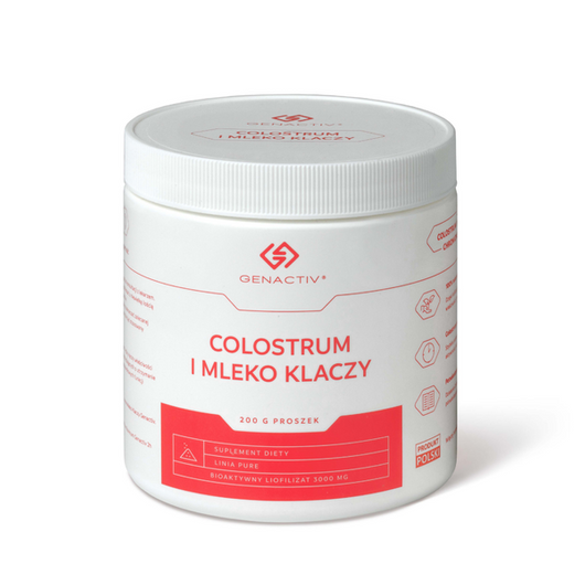 GENACTIV Colostrum i Mleko Klaczy proszek, 200g