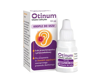 Otinum 20% krople do uszu, 10 g