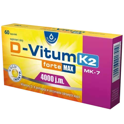 D-Vitum Forte Max 4000 j.m. K2, kapsułki 60 sztuk
