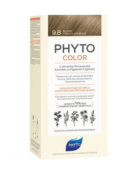 PHYTO COLOR 9.8 Farba do włosów, Bardzo Jasny Beżowy Blond