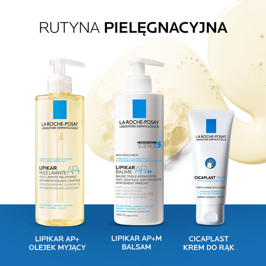 LA ROCHE-POSAY Lipikar AP+ Olejek myjący do ciała, 400ml DATA WAŻNOŚCI 01/2026