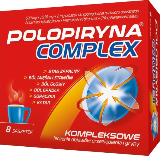 POLOPIRYNA COMPLEX,  8 saszetek