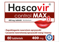 Hascovir Control Max 400 mg, 60 tabletek