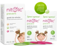Nitolic Prevent Gumki do włosów, chroniące przed wszawicą, 4 sztuki