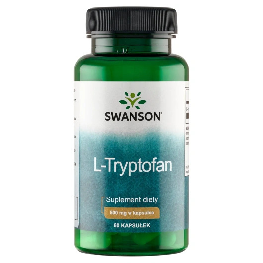 Swanson L-Tryptofan 0,5 g, 60 kapsułek