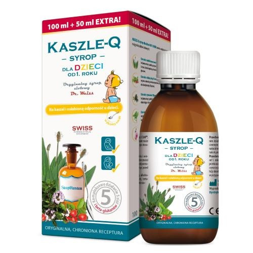 Kaszle-Q Syrop dla dzieci Dr. Weiss, 150 ml