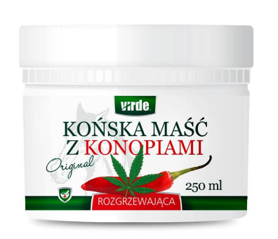 Końska Maść rozgrzewająca z Konopiami, 250 ml