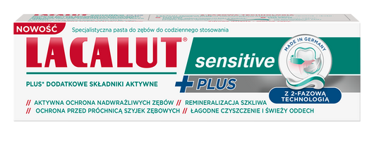Lacalut Sensitive Plus Pasta do zębów, 75 ml