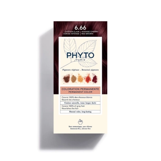 Phyto Color 6.66 Farba do włosów Jasna wiśnia Intensywny brąz