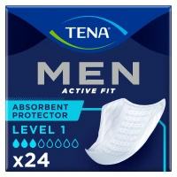 Tena Men Active Fit Level 1 Wkładki anatomiczne, 24 sztuki
