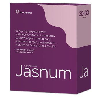 JASNUM,  30 kapsułek na dzień + 30 kapsułek na noc