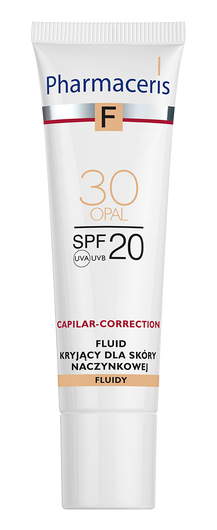 PHARMACERIS F Fluid kryjący do cery naczynkowej SPF20 - opal 30 ml