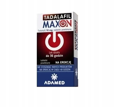 Tadalafil Maxon tabletki powlekane 10 mg x 4 sztuk 