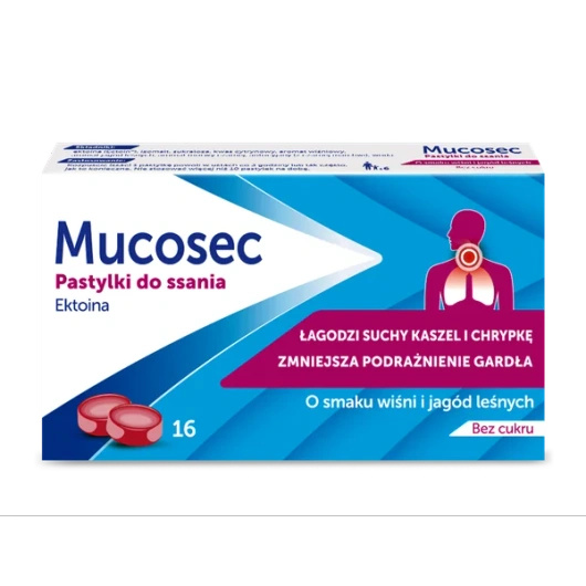 Mucosec, 16 pastylek do ssania