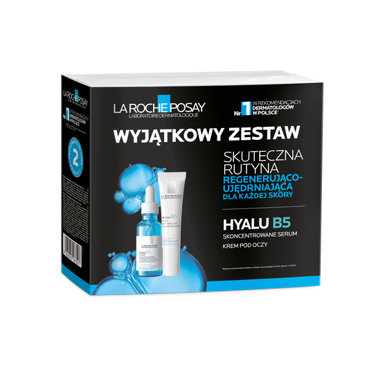 La Roche-Posay Zestaw Hyalu B5: Serum Przeciwzmarszczkowe + Krem Pod Oczy