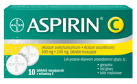 ASPIRIN C x 10 tabletek musujących