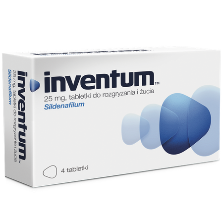 INVENTUM 25 mg x 4 tabletki do rozgryzania i żucia