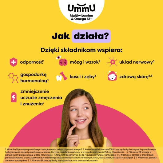UmmU Multiwitamina&Omega 12+, 27 pastylek