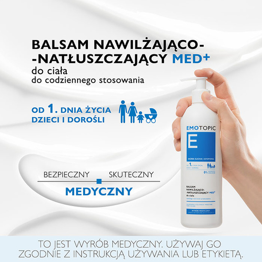 Emotopic Zestaw Promocyjny – Emulsja do kąpieli 400 ml + Balsam nawilżająco-natłuszczający 400 ml