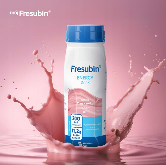 Fresubin Energy Drink Truskawkowy płyn doustny, 4x200ml