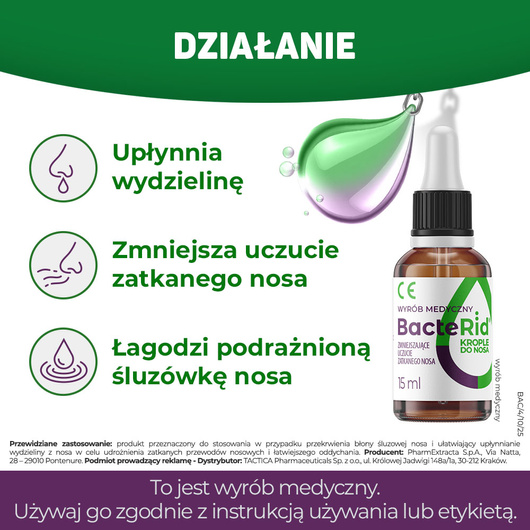 Bacterid Krople do nosa, 15 ml