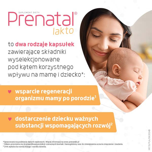 PRENATAL Lakto, 30 + 30 kapsułek