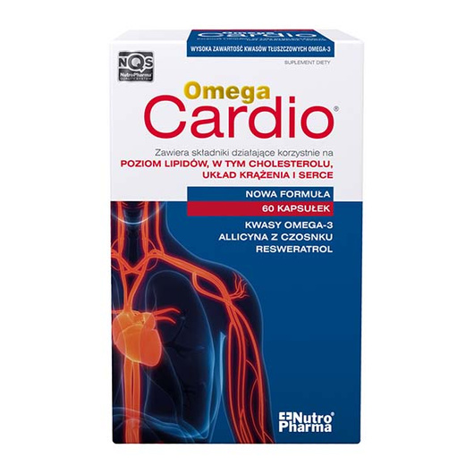 Omega Cardio kapsułki, 60 sztuk DATA WAŻNOŚCI 28/02/2026