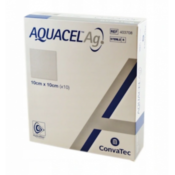 Opatrunek AQUACEL AG + Extra wzmocnienie, 10x10cm, 1 sztuka