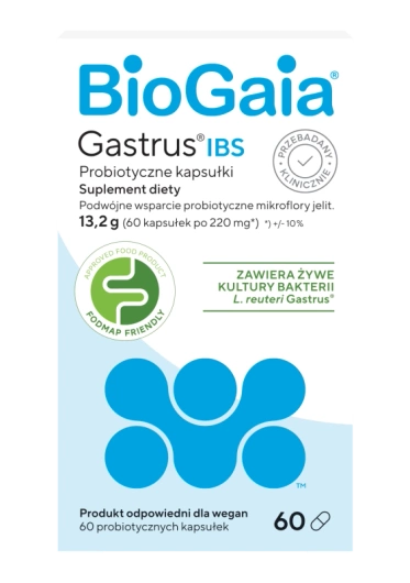 BioGaia Gastrus IBS, 60 kapsułek