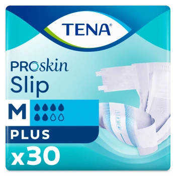 Tena Slip ProSkin Plus Rozmiar M (73-122cm) Pieluchomajtki, 30 sztuk