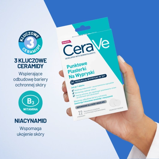 CeraVe Punktowe Plasterki na Wypryski, 22 plasterki