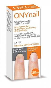 ONYnail Krem regenerujący i wspomagający odbudowę płytki paznokciowej, 20ml