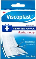 VISCOPLAST Plaster Prestovis Plus, Bardzo mocny, 1m x 8cm, 1 sztuka